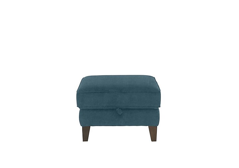 Brondby Fabric Storage Footstool - Peacock