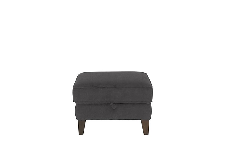 Brondby Fabric Storage Footstool - Anthracite