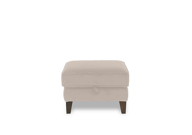 Brondby Fabric Storage Footstool - R32 Light Khaki