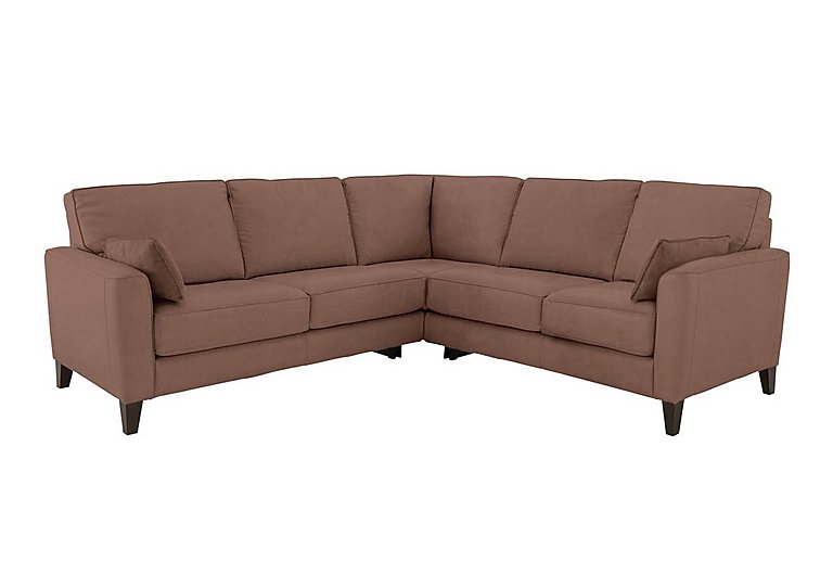 Brondby Large Fabric Corner Sofa - Hazelnut