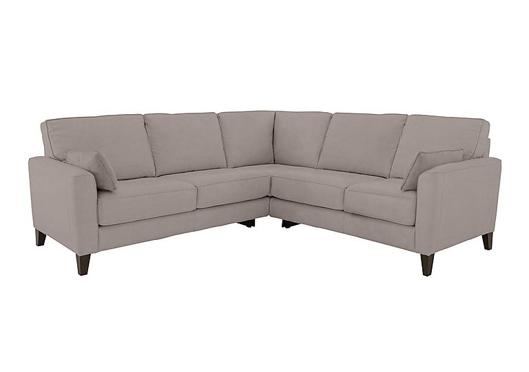 Brondby Large Fabric Corner Sofa - Silver