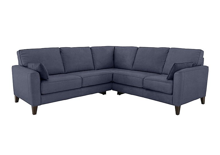 Brondby Large Fabric Corner Sofa - R23 Blue