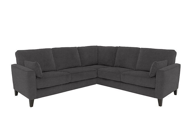 Brondby Large Fabric Corner Sofa - Anthracite