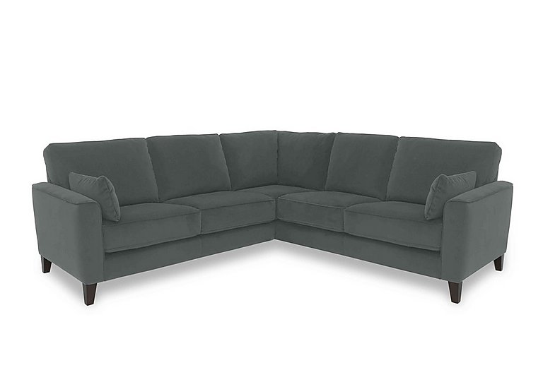 Brondby Large Fabric Corner Sofa - R20 Pewter