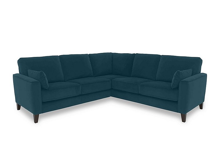 Brondby Large Fabric Corner Sofa - Lake Green