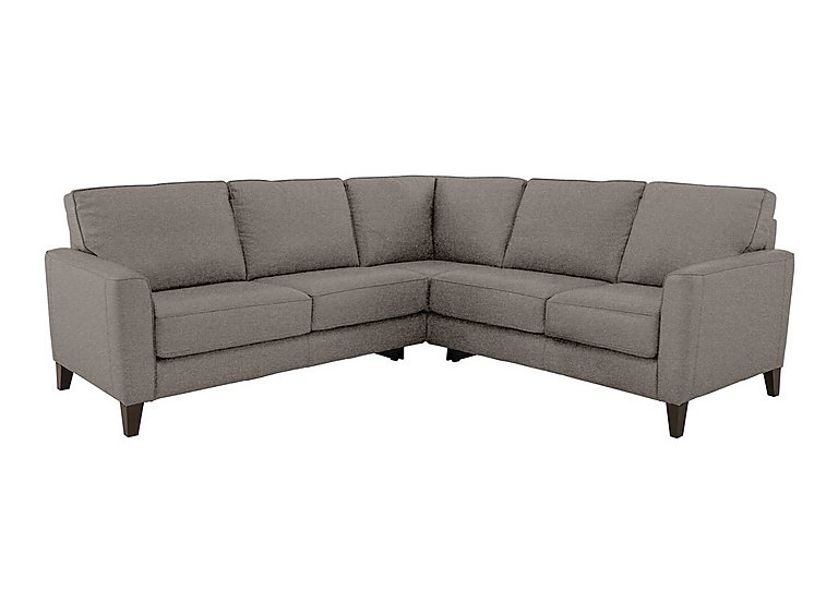 Brondby Large Fabric Corner Sofa - Charcoal Gray