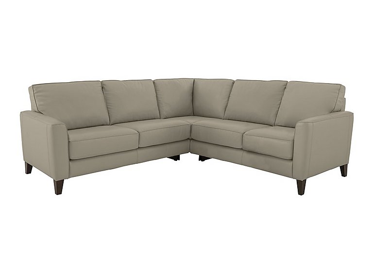 Brondby Large BV Leather Corner Sofa - BV Taupe