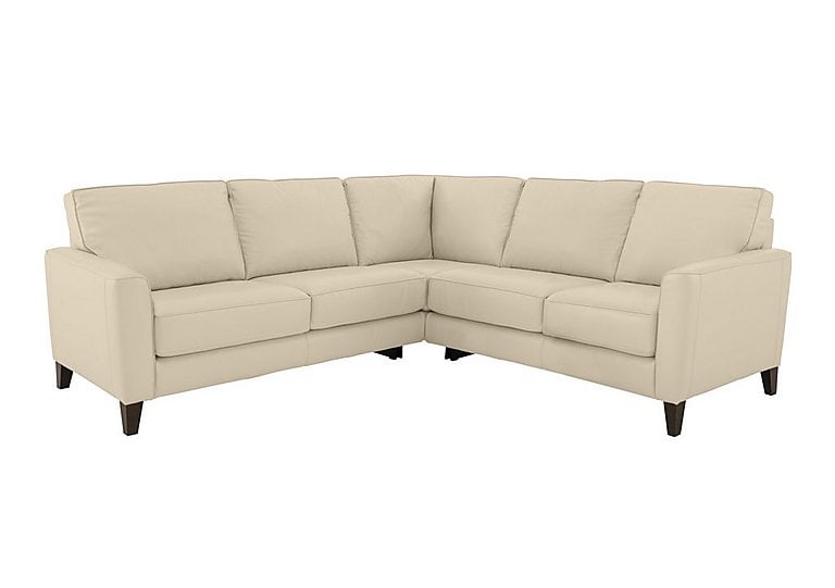 Brondby Large BV Leather Corner Sofa - BV Bisque