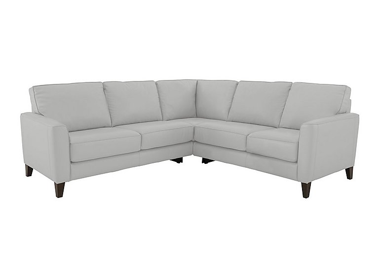 Brondby Large NC Leather Corner Sofa - Grey