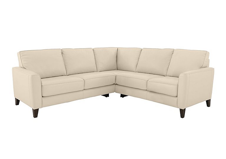 Brondby Large NC Leather Corner Sofa - NC Bisque