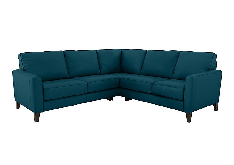 Brondby Large NC Leather Corner Sofa - Carribean Sea