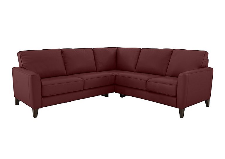 Brondby Large NC Leather Corner Sofa - NC Deep Red
