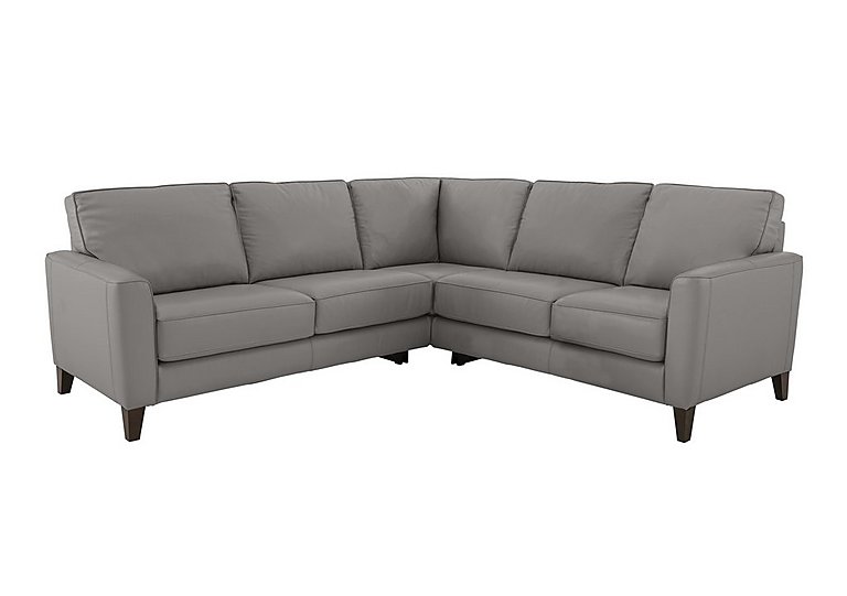 Brondby Large NC Leather Corner Sofa - Sleet