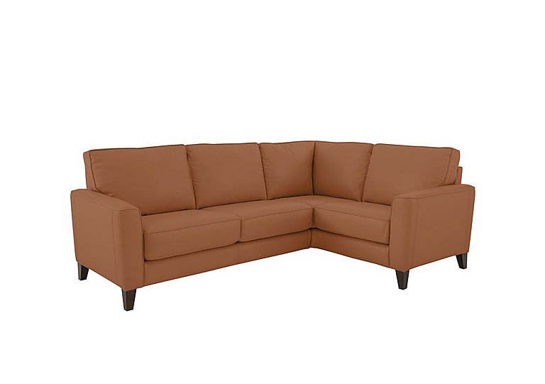 Brondby Small NC Leather Right Hand Facing Corner Sofa - Pecan Brown