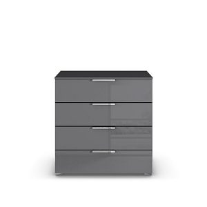 Rauch  Cairns 4 Drawer Narrow Chest  Graphite | Bed Sava