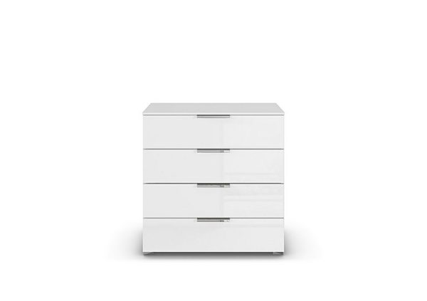 Rauch  Cairns 4 Drawer Narrow Chest  White | Bed Sava