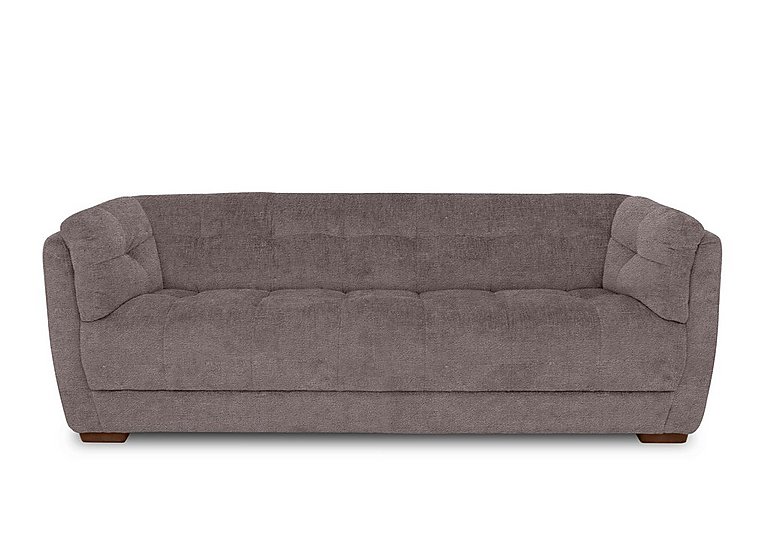 At The Helm - Cartier Fabric 4 Seater Sofa - Antler with Walnut Feet