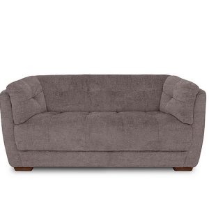 At The Helm  Cartier Fabric 2 Seater Sofa  Antler with Walnut Feet | Bed Sava