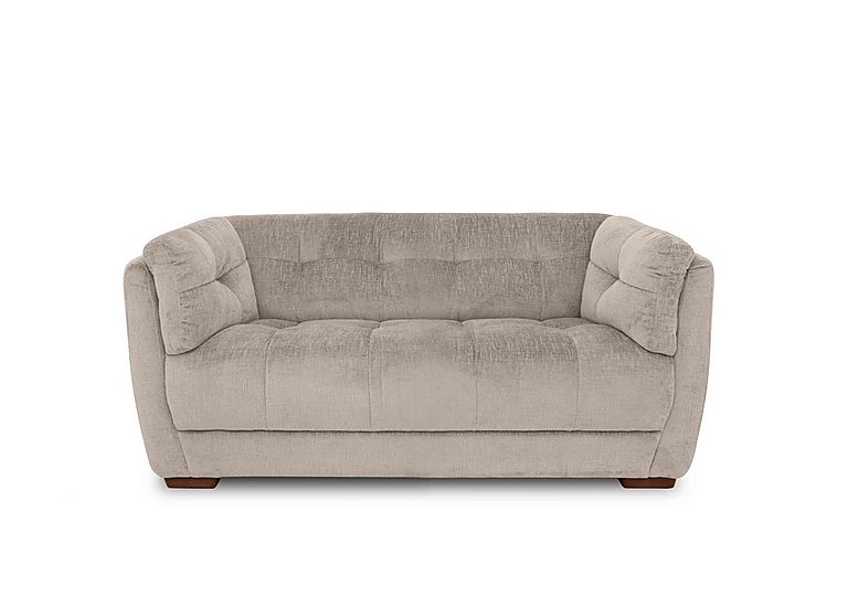 At The Helm - Cartier Fabric 2 Seater Sofa - Bailey Brown with Walnut Feet