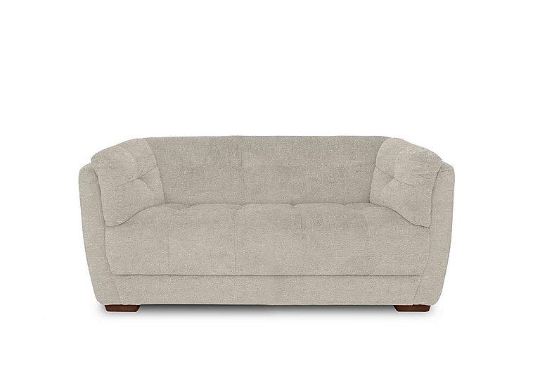 At The Helm - Cartier Fabric 2 Seater Sofa - Barley with Walnut Feet