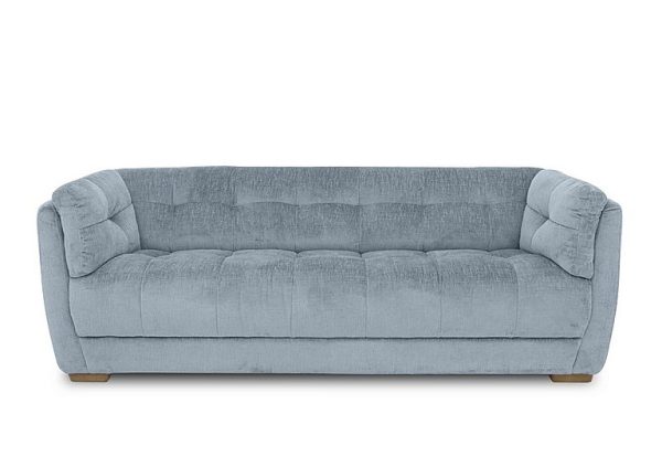At The Helm  Cartier Fabric 4 Seater Sofa  Boathouse Blue | Bed Sava