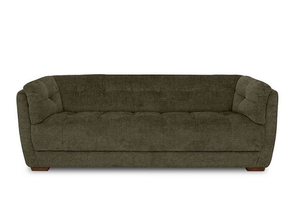At The Helm  Cartier Fabric 4 Seater Sofa  Pine with Walnut Feet | Bed Sava