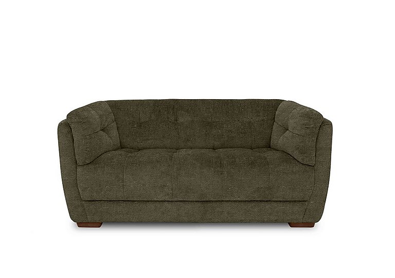 At The Helm - Cartier Fabric 2 Seater Sofa - Pine with Walnut Feet