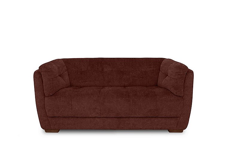 At The Helm - Cartier Fabric 2 Seater Sofa - Tawny with Walnut Feet