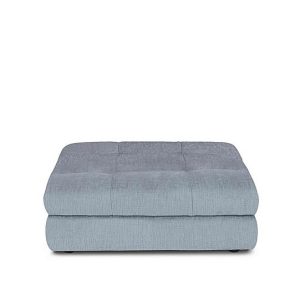 At The Helm  Cartier Fabric Footstool  Boathouse Blue | Bed Sava