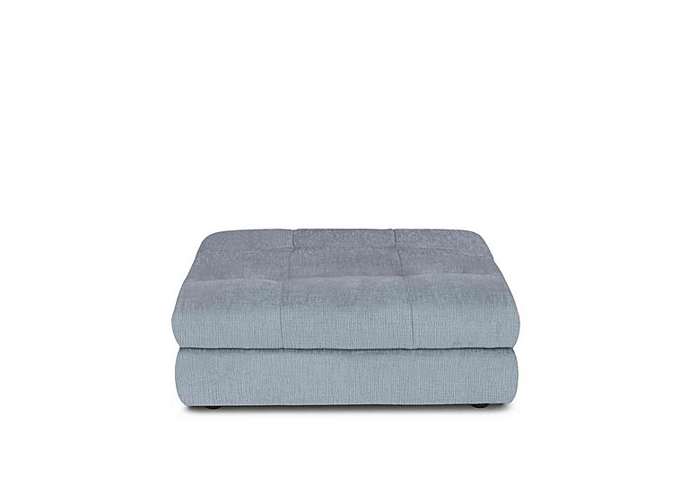 At The Helm - Cartier Fabric Footstool - Boathouse Blue