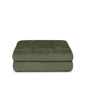 At The Helm  Cartier Fabric Footstool  Hunter Green | Bed Sava