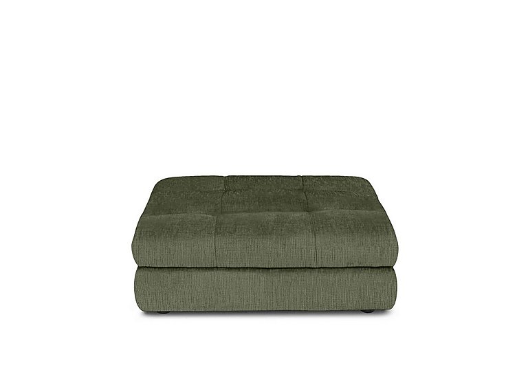 At The Helm - Cartier Fabric Footstool - Hunter Green