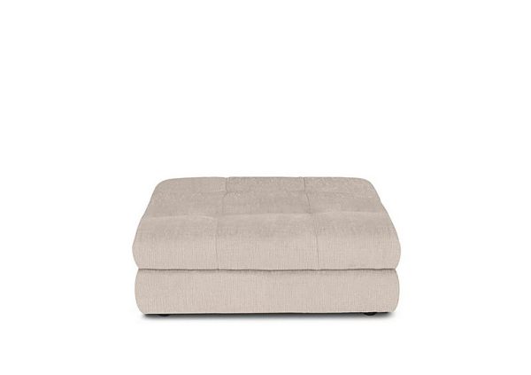 At The Helm  Cartier Fabric Footstool  Stone | Bed Sava