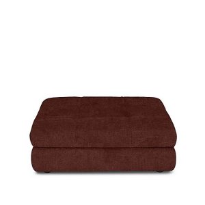 At The Helm  Cartier Fabric Footstool  Tawny | Bed Sava