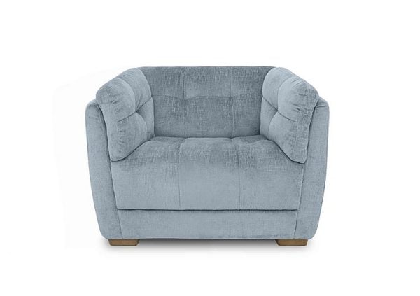 At The Helm  Cartier Fabric Snuggler Chair  Boathouse Blue | Bed Sava