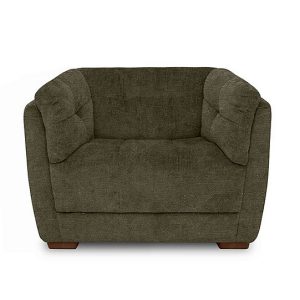 At The Helm  Cartier Fabric Snuggler Chair with Walnut Feet | Bed Sava