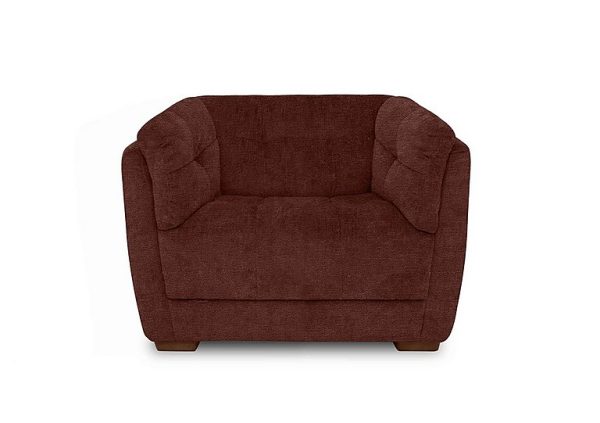 At The Helm  Cartier Fabric Snuggler Chair  Tawny with Walnut Feet | Bed Sava