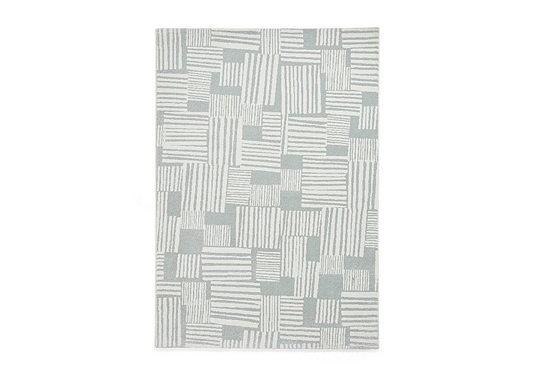 Catherine Lansfield - Blocks Rug - 80cm-x-150cm - Sage