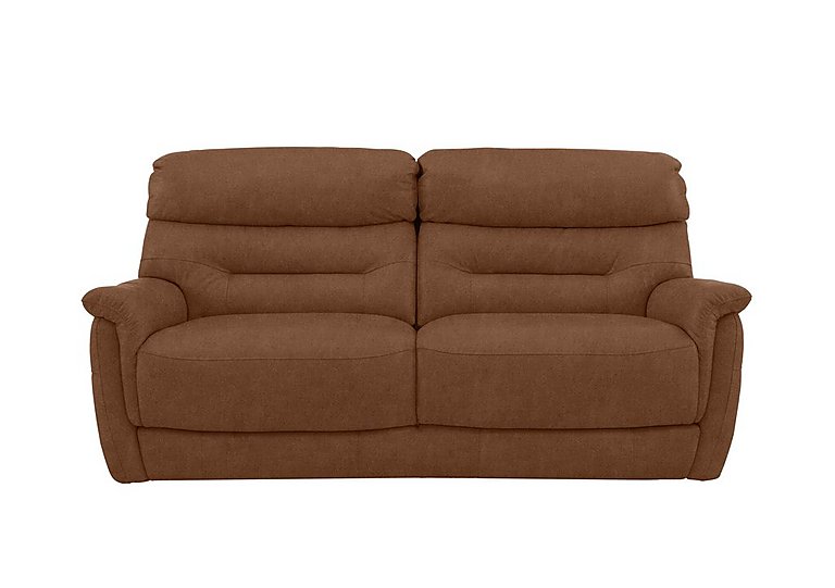 Chicago 3 Seater Fabric Sofa - Hazelnut