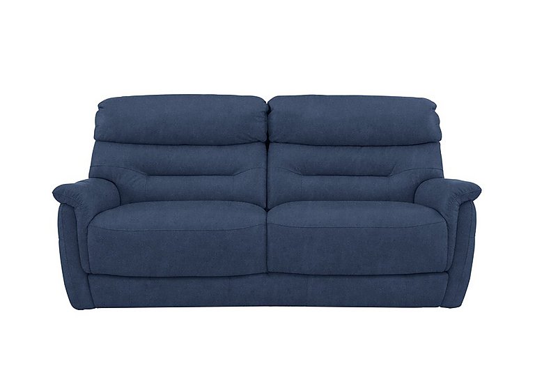 Chicago 3 Seater Fabric Sofa - Blue