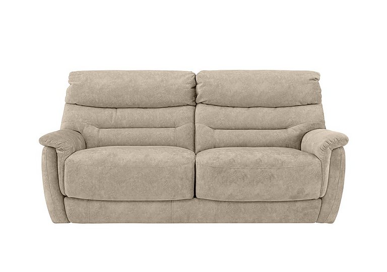 Chicago 3 Seater Fabric Sofa - Cream