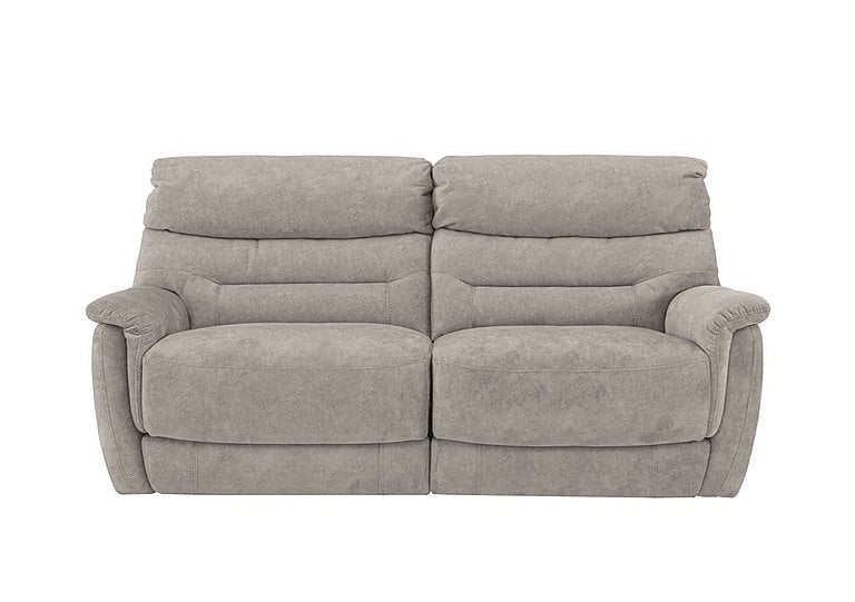 Chicago 3 Seater Fabric Battery Recliner Sofa - Grey