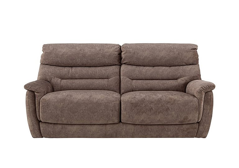 Chicago 3 Seater Fabric Battery Recliner Sofa - Mink