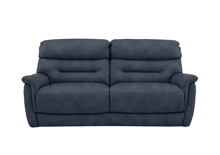 Chicago 3 Seater Fabric Sofa - R23 Blue