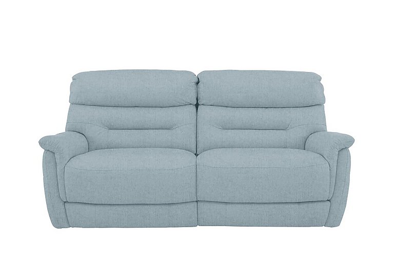Chicago 3 Seater Fabric Power Recliner Sofa - Baby Blue