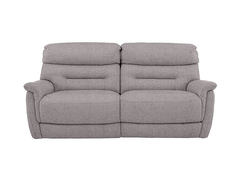 Chicago 3 Seater Fabric Battery Recliner Sofa - R27 Pewter