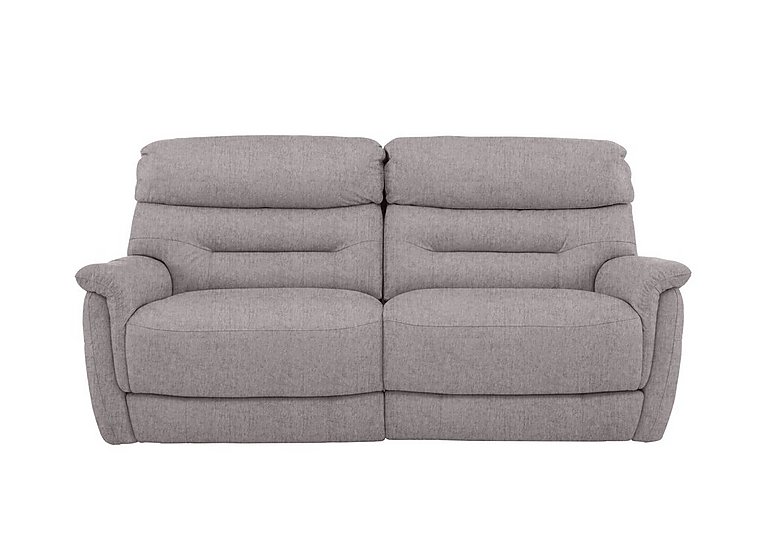 Chicago 3 Seater Fabric Power Recliner Sofa - R27 Pewter