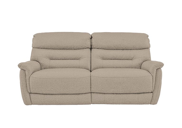 Chicago 3 Seater Fabric Battery Recliner Sofa - R28 Beige