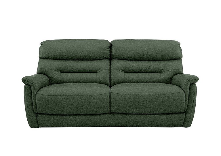 Chicago 3 Seater Fabric Sofa - Moss Green