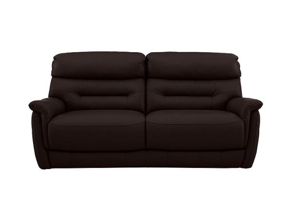 Chicago 3 Seater Leather Sofa  Dark Brown | Bed Sava